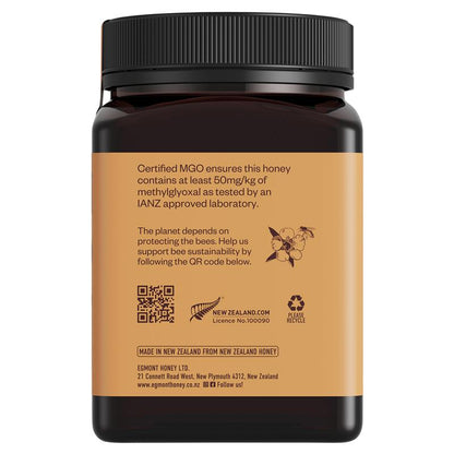 Egmont Manuka Honey MGO 50+ Multifloral, 1kg - Raw NZ