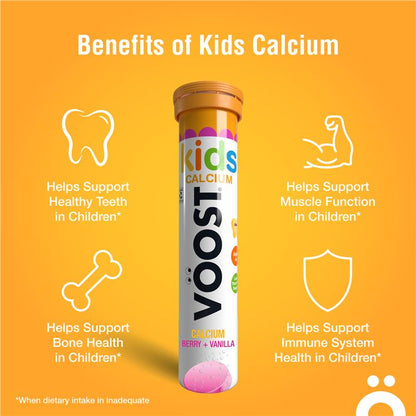 Voost Kids Calcium Effervescent Tablets 20 Pack