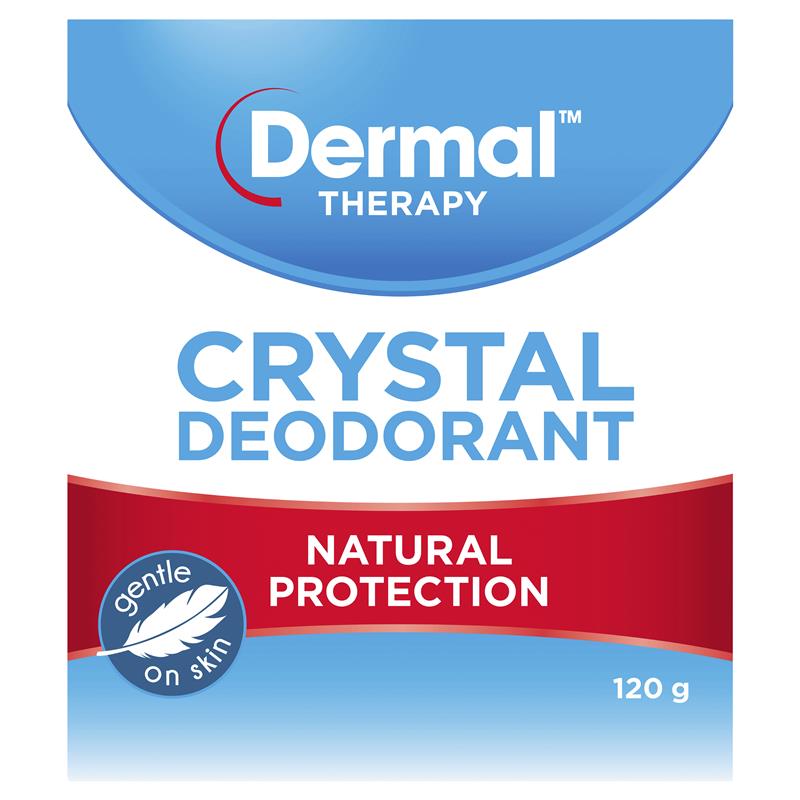 Dermal Therapy 120g Crystal Deodorant Stick – Aluminum-Free, Hypoallergenic