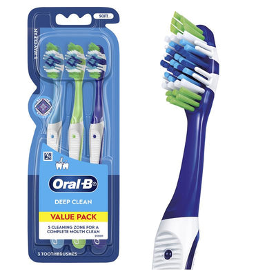 Oral-B Complete 5 Way Clean Soft Toothbrush - 3 Pack