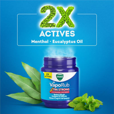 Vicks VapoRub Xtra Strong 100g - Powerful Relief for Cough & Cold Symptoms