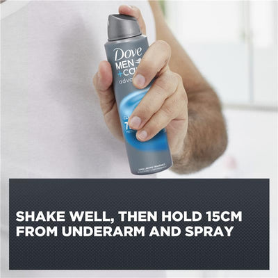 Dove Men+Care Advanced Clean Comfort Antiperspirant Spray 250ml