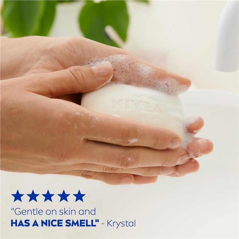 NIVEA Crème Soft Almond Oil Moisturising Soap Bar 100g Twin Pack