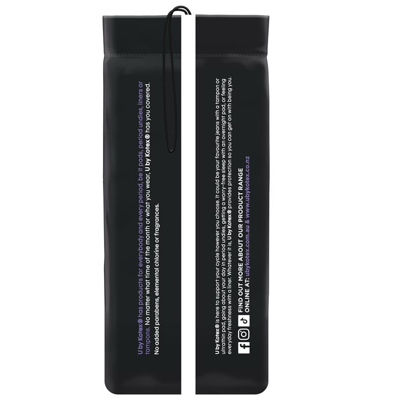 U by Kotex Overnight Ultrathin Pads, 35cm Long, 8-Pads with Secure Wings