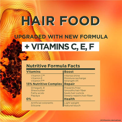 Garnier Fructis Repairing Papaya Hair Food 3-in-1 Mask - 390ml