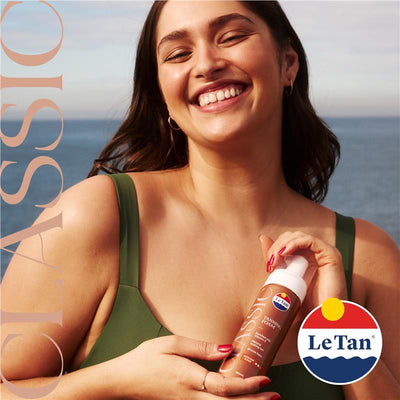 Le Tan Classic Tan Self Tanning Foam Medium Dark - 180ml for a Deep Glow