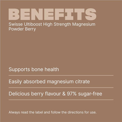 Swisse High Strength Magnesium Citrate Powder - Berry, 180g