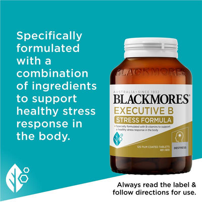 Blackmores Executive B Stress Formula Tablets with Magnesium – 160
