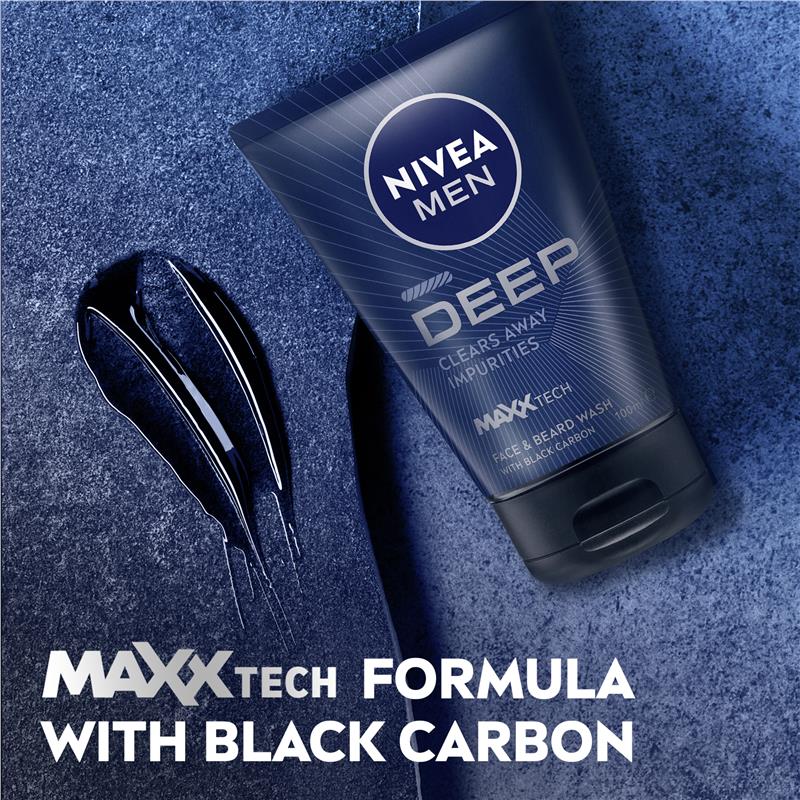 NIVEA for Men Deep Face Wash 100ml - Ultimate Cleanse for Men's Skin - Auzzi Store