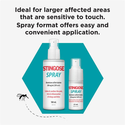 Stingose Spray Pack 100mL - Fast Relief for Stings and Bites