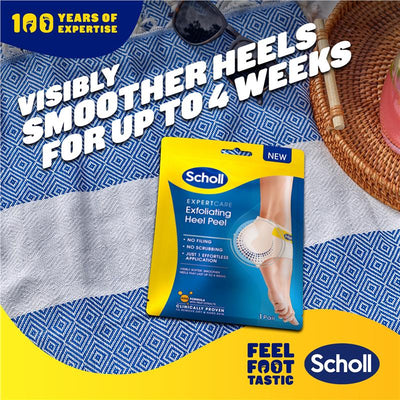 Scholl ExpertCare Exfoliating Heel Peel - 1 Pair