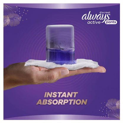 Always Discreet Active Incontinence Pants, Medium, 9 Pants