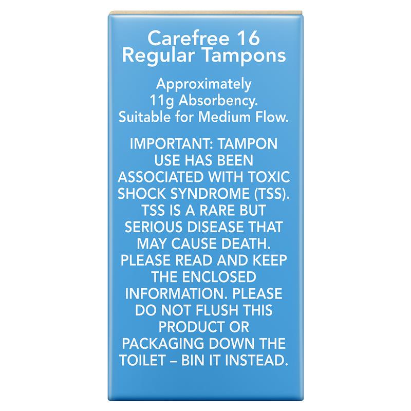 Carefree Organic Tampon Regular 16