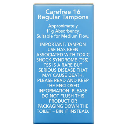 Carefree Organic Tampon Regular 16
