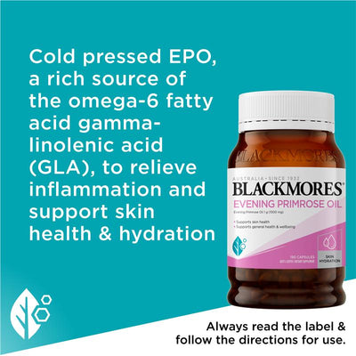 Blackmores Evening Primrose Oil 190 Capsules - Natural Skin Support