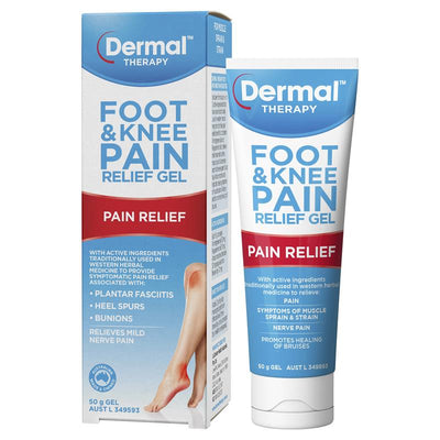Dermal Therapy Foot & Knee Pain Relief Gel 50g - Herbal Pain Relief