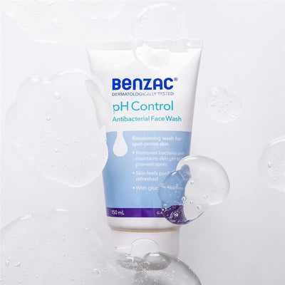 Benzac PH Control Antibacterial Face Wash 150ml - Acne Treatment for Sensitive Skin