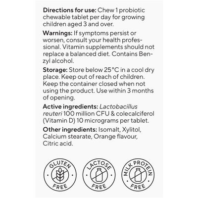 BioGaia Protectis with Vitamin D 10mcg - Orange Flavour - 30 Tablets