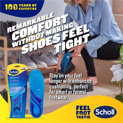 Scholl Gel Activ Formal Insole with GelWave™ Memory Foam – Small