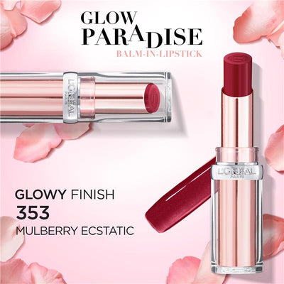 Loreal Paris Glow Paradise Balm In Lipstick 353 Mulberry Ecstatic