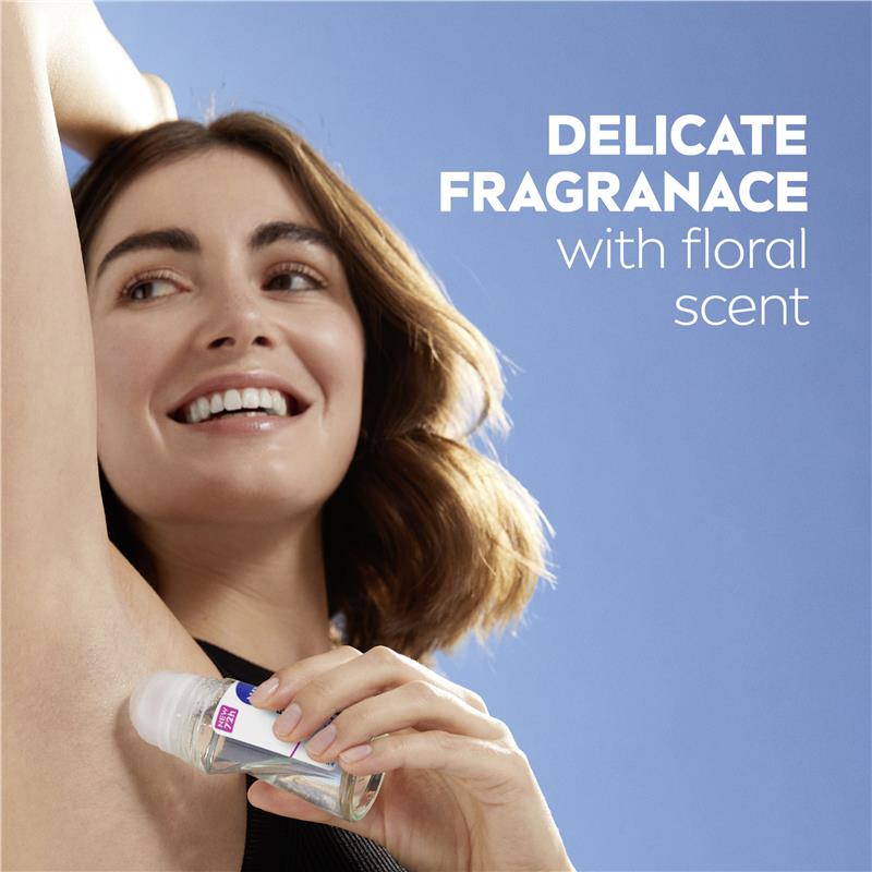 NIVEA Black & White Invisible Anti-Stain Roll-On Deodorant 72H, 50ml