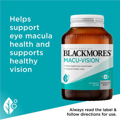 Blackmores Macu-Vision Eye Health Supplement - 150 Tablets