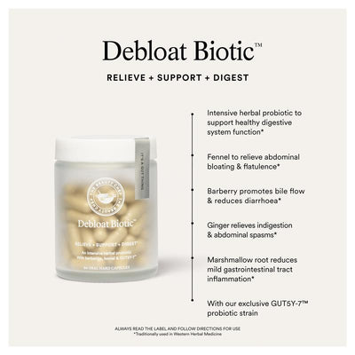 The Beauty Chef Debloat Biotic Digestive Probiotic – 60 Capsules