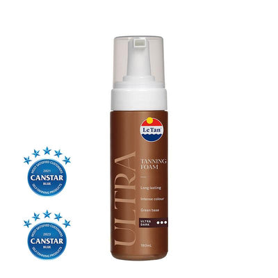 Le Tan Classic Tan Self Tanning Foam Ultra Dark 180ml - Achieve a Deep, Bronzed Glow