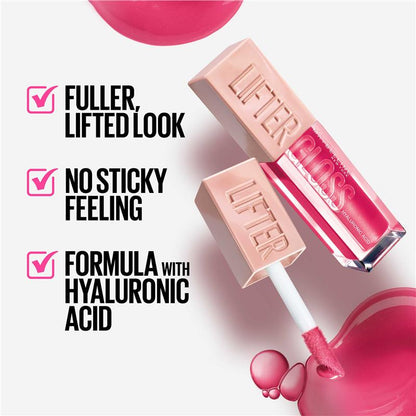 Maybelline Lifter Gloss Candy Drop Sweetheart 5.4ml - Hydrating Lip Gloss with Juicy Color