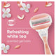 Gillette Venus Comfort Glide White Tea Razor Handle + 2 Blade Refills – view 4 - Auzzistore