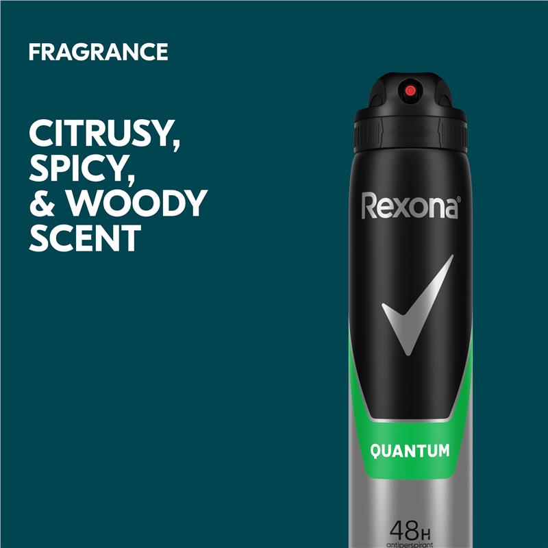 Rexona Men Quantum 250ml Antiperspirant Deodorant Spray 48H