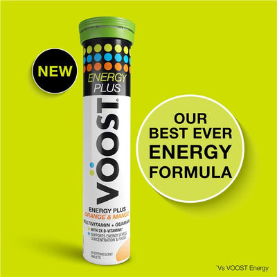 Voost Energy Plus Orange & Mango Effervescent 20 Pack - Boost Your Energy
