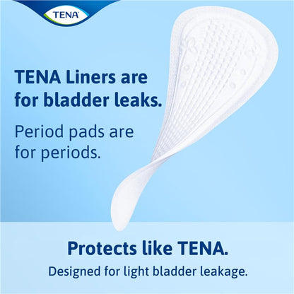 TENA Extra Long Liners 24 Liner for Light Incontinence, Odor Control