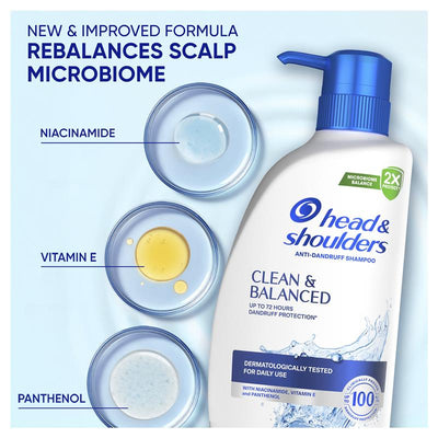 Head & Shoulders Clean & Balanced Shampoo 660ml - Refresh and Cleanse