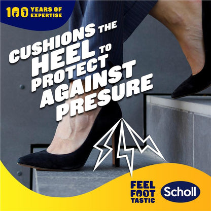 Scholl Party Feet Gel Heel Cushions – 1 Pair, Ultra Slim & Non-Slip