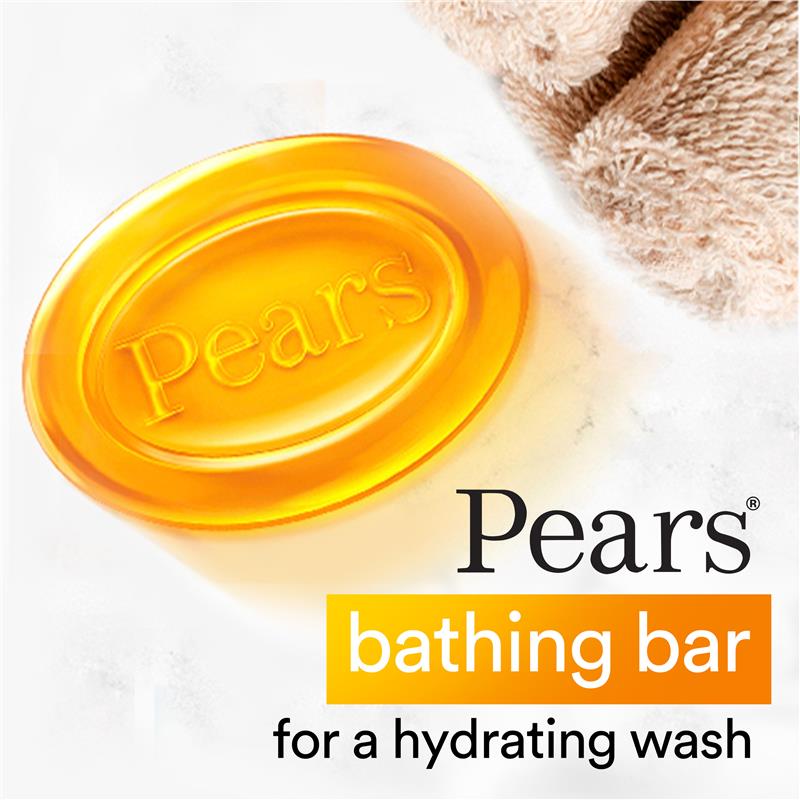 Pears Pure & Gentle Transparent Soap 3x125g – Natural Oils & 100% Glycerine