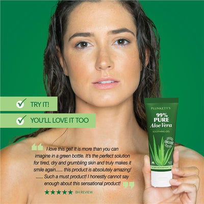 Plunkett's 99% Pure Aloe Vera Soothing Gel - 75g