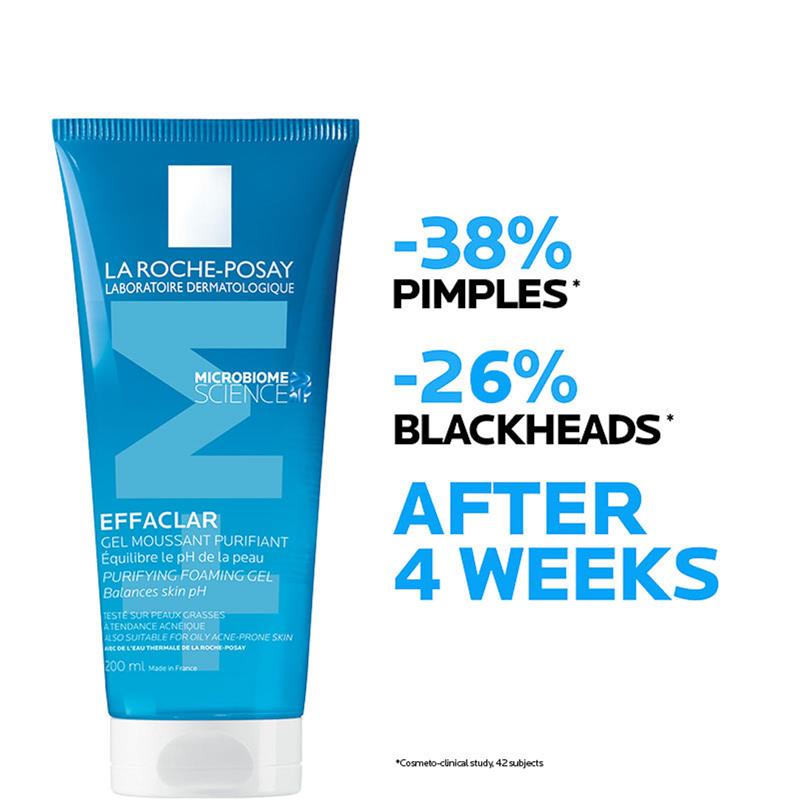 La Roche-Posay Effaclar Purifying Foaming Gel Anti-Acne Cleanser 200ml - Microbiome Science-Auzzi Store