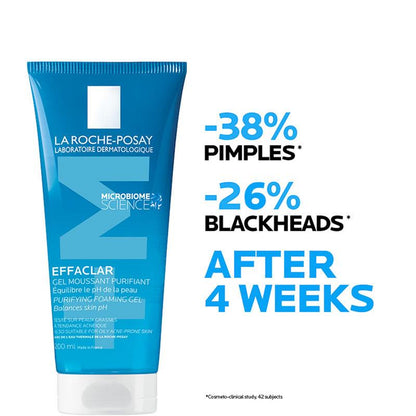 La Roche-Posay Effaclar Purifying Foaming Gel Anti-Acne Cleanser 200ml - Microbiome Science-Auzzi Store