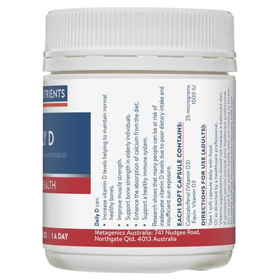 Ethical Nutrients Vitamin D3 1000IU Daily Capsules, 270 Count, Gluten-Free
