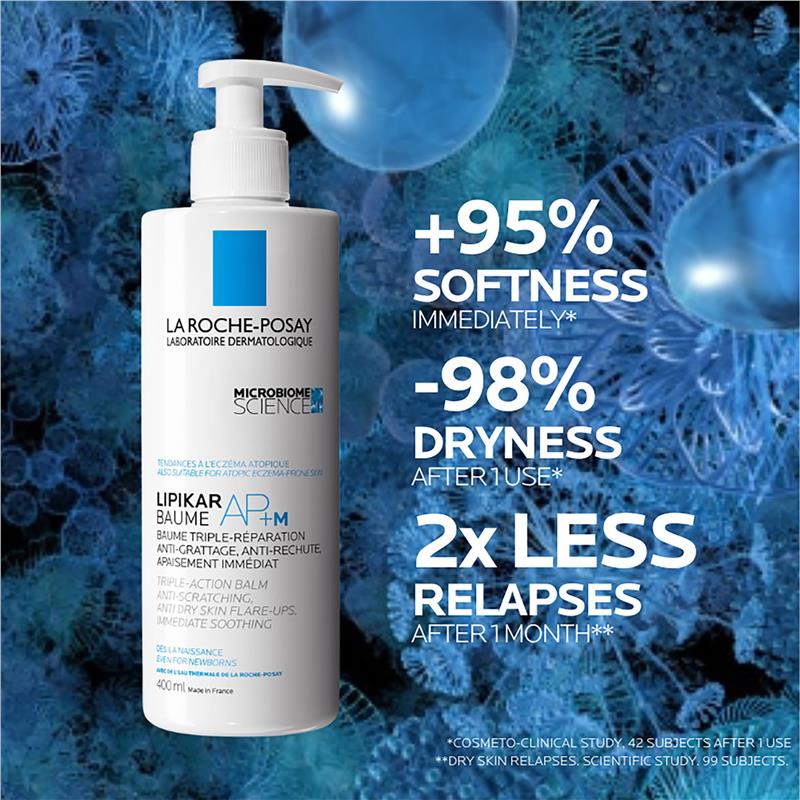 La Roche-Posay Lipikar Baume AP+M Body Balm 400ml - Eczema Relief & Hydration-Auzzi Store