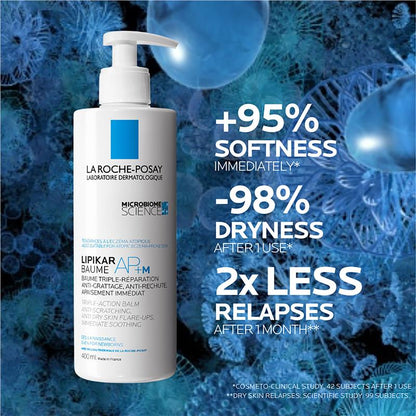 La Roche-Posay Lipikar Baume AP+M Body Balm 400ml - Eczema Relief & Hydration-Auzzi Store