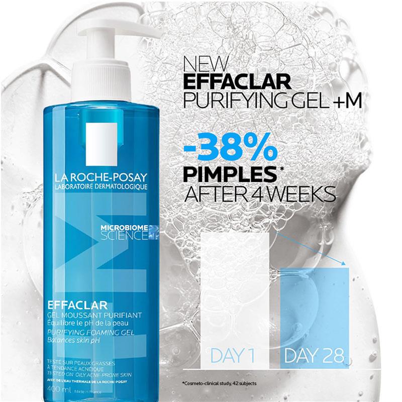La Roche Posay Effaclar Foaming Gel Cleanser 400ml - Microbiome Science - Auzzi Store