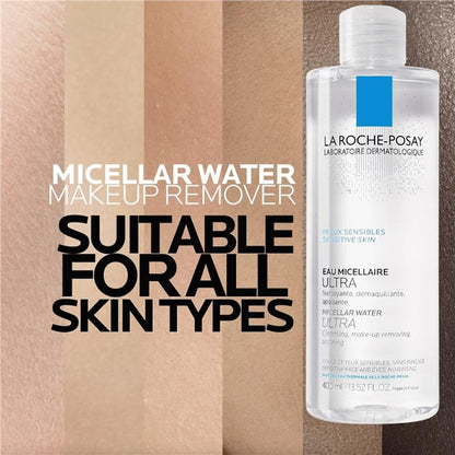 La Roche Posay Micellar Water Ultra for Sensitive Skin 400ml - Gentle Makeup Remover
