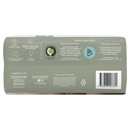 Tooshies Eco Nappies with Organic Bamboo Size 5 Walker (13-18kg) - 32 Pack