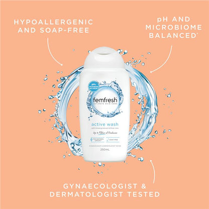 Femfresh Intimate Wash with Ginseng & Silver Ions, 250ml