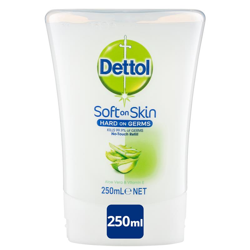 Dettol No Touch Aloe Vera Antibacterial Hand Wash Refill - 250mL - Auzzi Store
