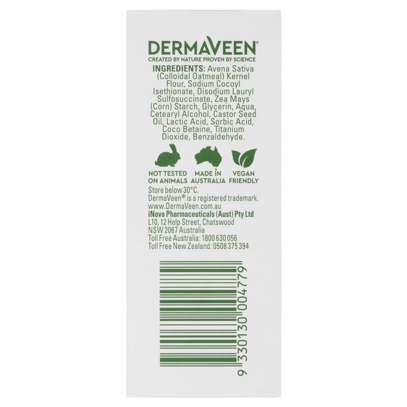 DermaVeen Colloidal Oatmeal Soap-Free Bar 115g for Sensitive Skin