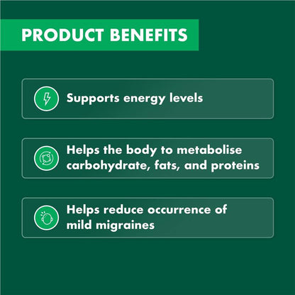 Nature's Own Vitamin B2 100mg Tablets, 100 Count – Migraine Relief