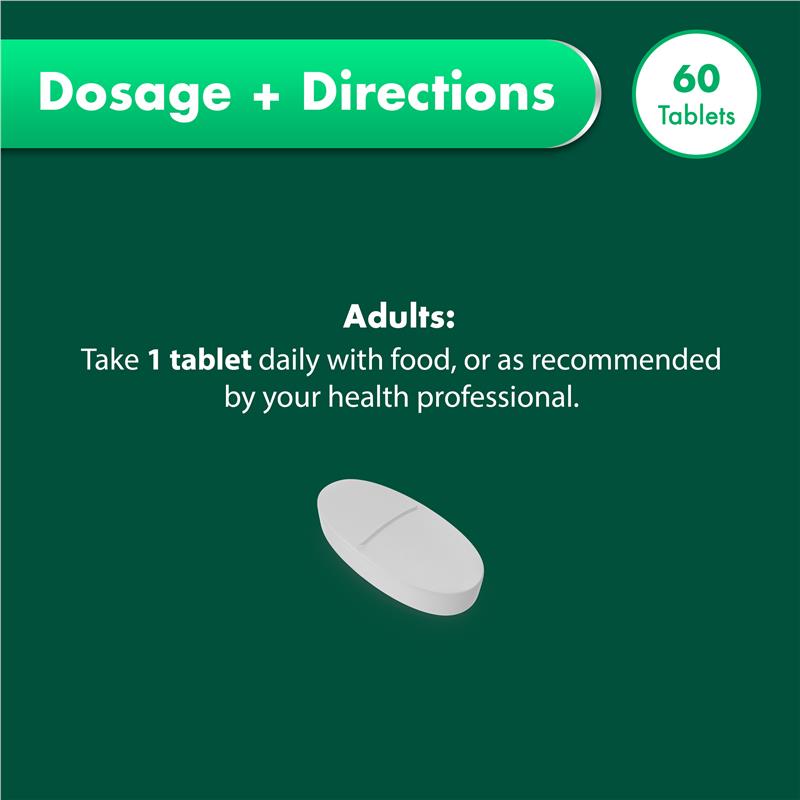 Nature's Own Vitamin B3 500mg - 60 Tablets for Energy & Skin Health